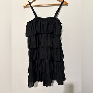 Erin Fetherston For Target Black Tiered Ruffle Sleeveless Dress